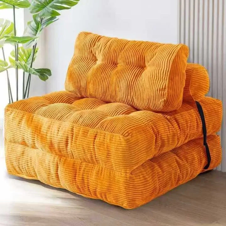Folding Sofa Bed, Convertible Sleeper Chair with Pillow Foldable Mattress,