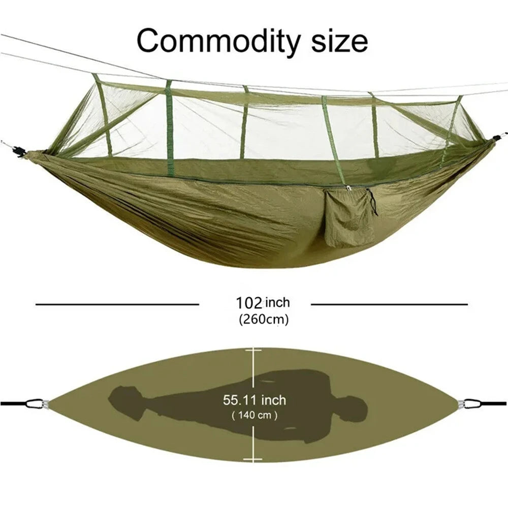Portable Outdoor Double Mosquito Net Hammocks