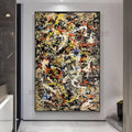 Large Home Decor Art Copy Pollock Oil Paintings