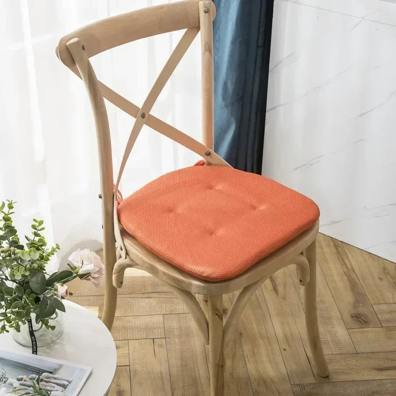 Nordic Multi Color Breathable Chair Cushion with Straps
