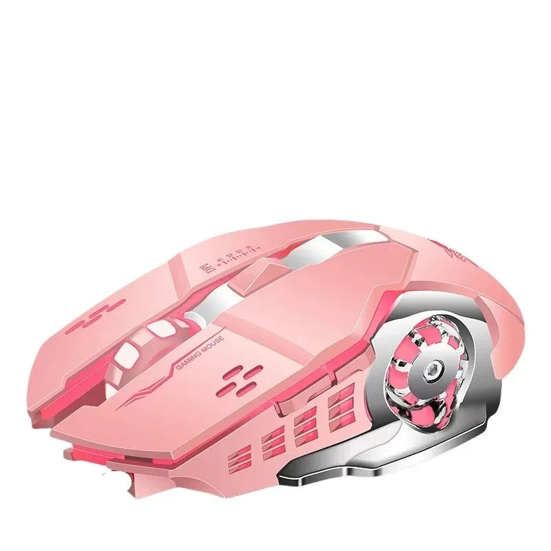 2.4G Wireless Rechargeable Bluetooth RGB Backlit Gaming Mouse