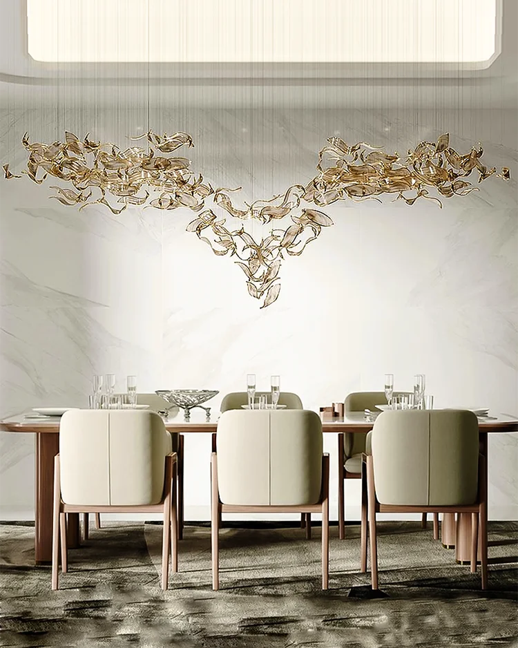 Large Customized Artistic Glass LED Chandelier