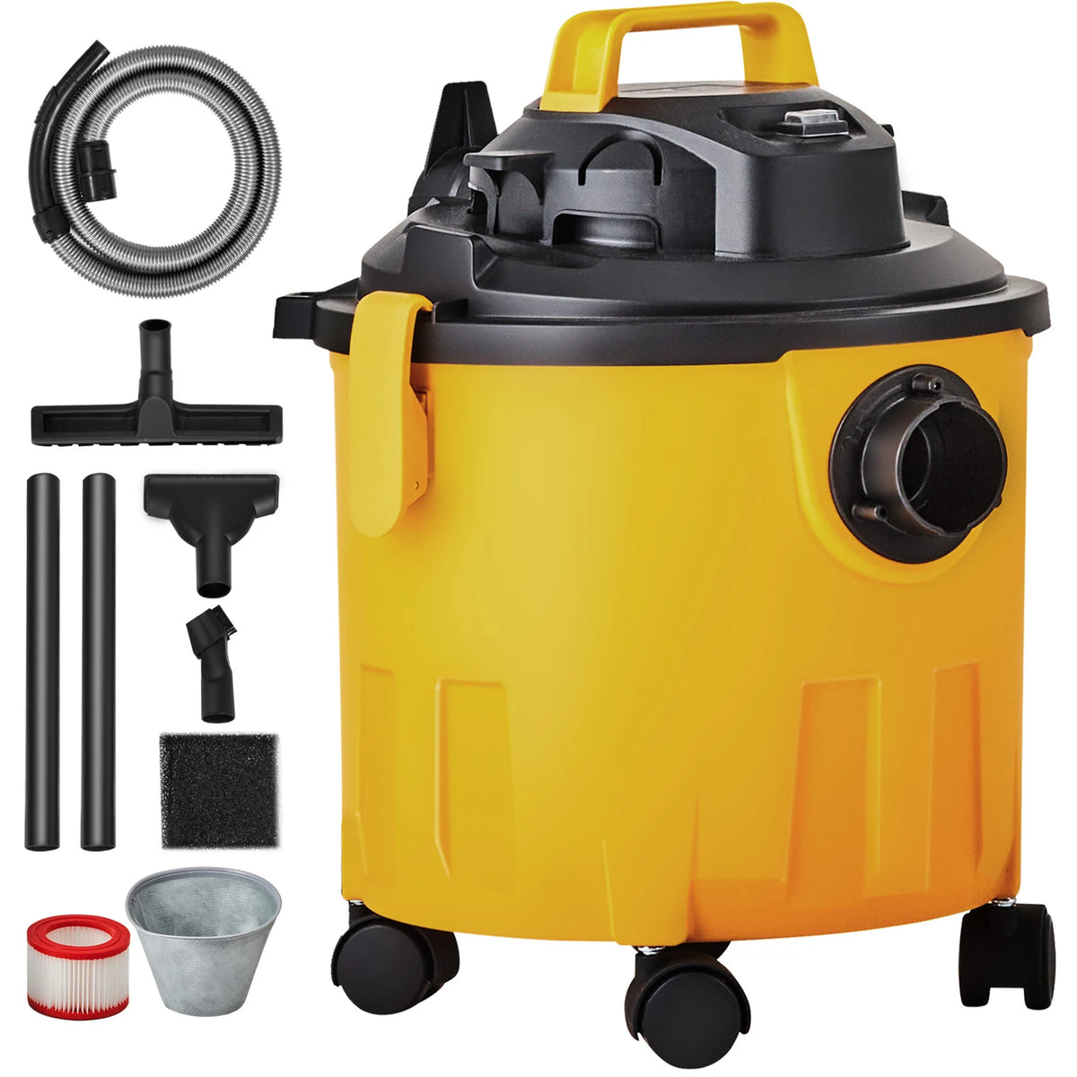 SucceBuy Wet And Dry 5 Gallon 6 Peak HP Shop Vacuum