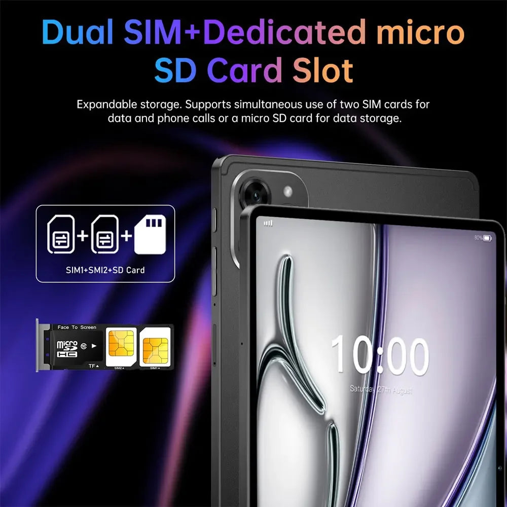 Original Pad 16 Pro Tablet PC 10.1 Inch 2026 Global Version Tab Android 15 22GB+2TB 5G Dual SIM WiFi GPS Children Kids Tablets