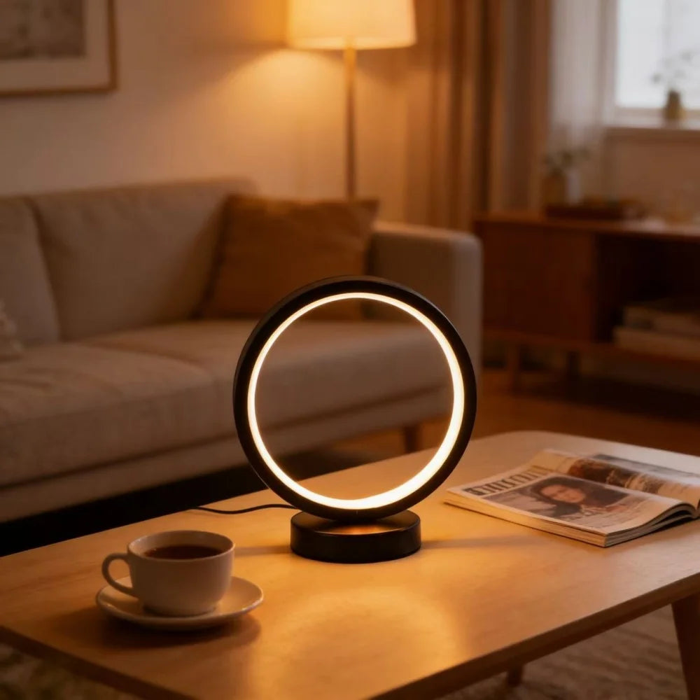 Nordic Style LED Circular Table Lamp