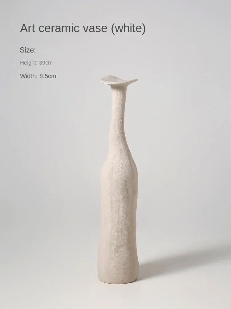Nordic Style Small Vase, Ceramic High-End Ornament