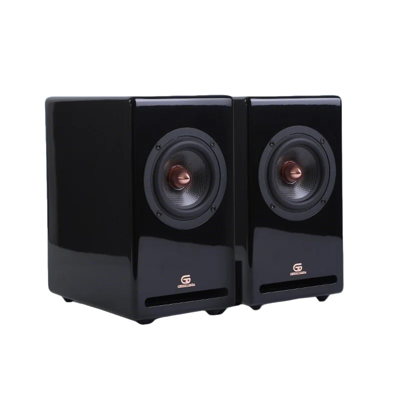 G1Pro HIFI Passive Bookshelf Speakers 4 Inch Carbon Fibre Full-range Paint Home Audiophile Passive Speakers 80W Output Power