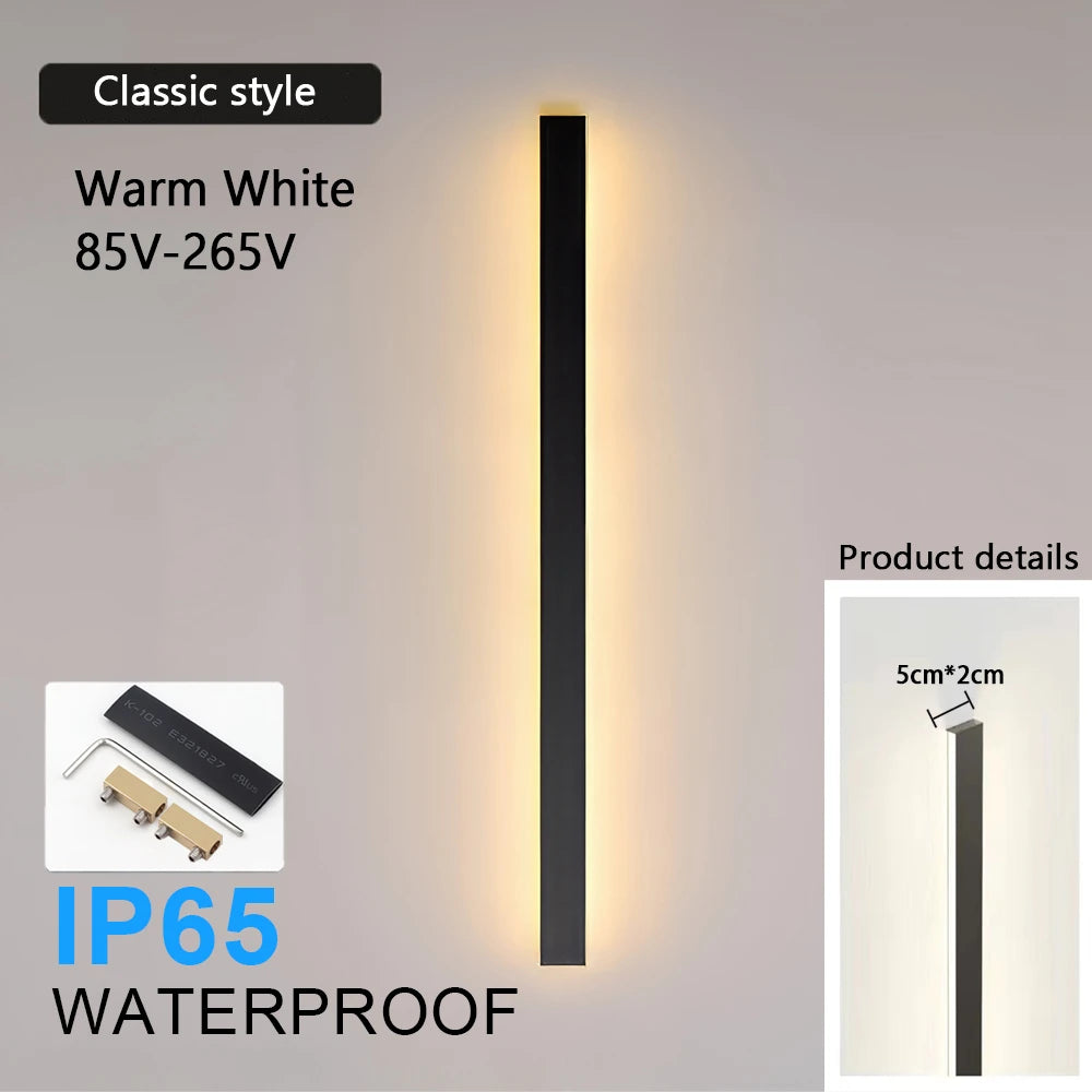 2/1 PCS Dimming Remote control LED Waterproof IP65 outdoor Long Wall Light