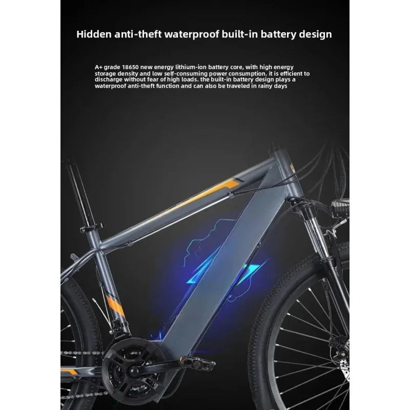 500W brushless motor electric bicycle, 36V10AH lithium battery adult electric scooter, 26-inch urban outdoor road E-Bike