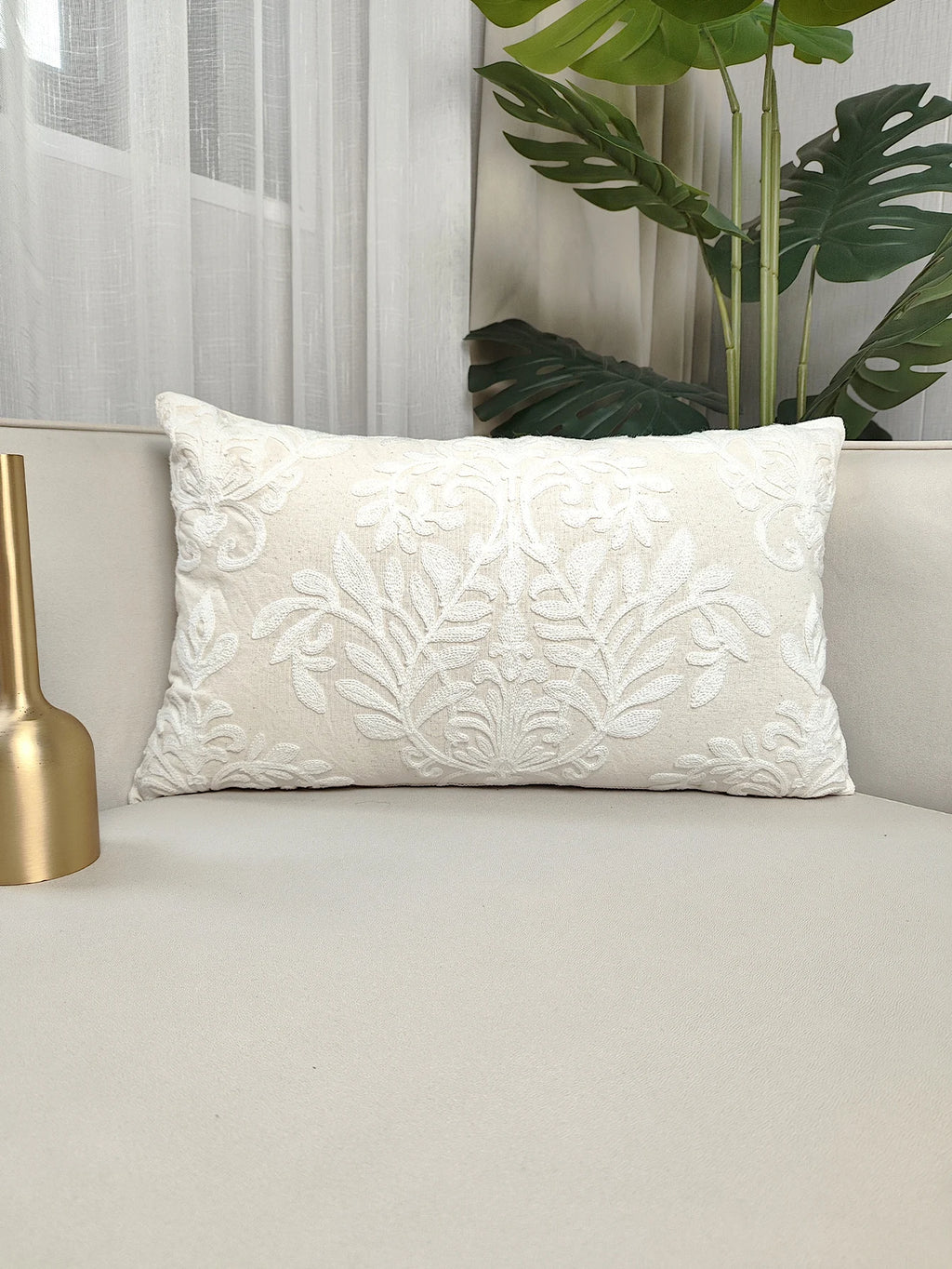 1PC Embroidered Pillowcase Sofa Cushion Cover