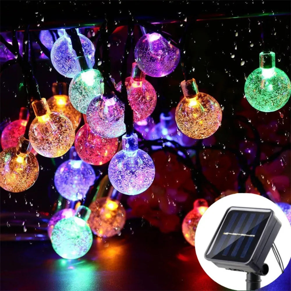 Outdoor Solar LED Bubble Ball Light String