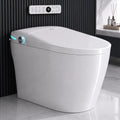 Modern Electric Smart Toilet With Built-In Bidet,Auto Open&Close Lid,Heated Seat,Dual Auto Flush & Foot Sensor, Custom