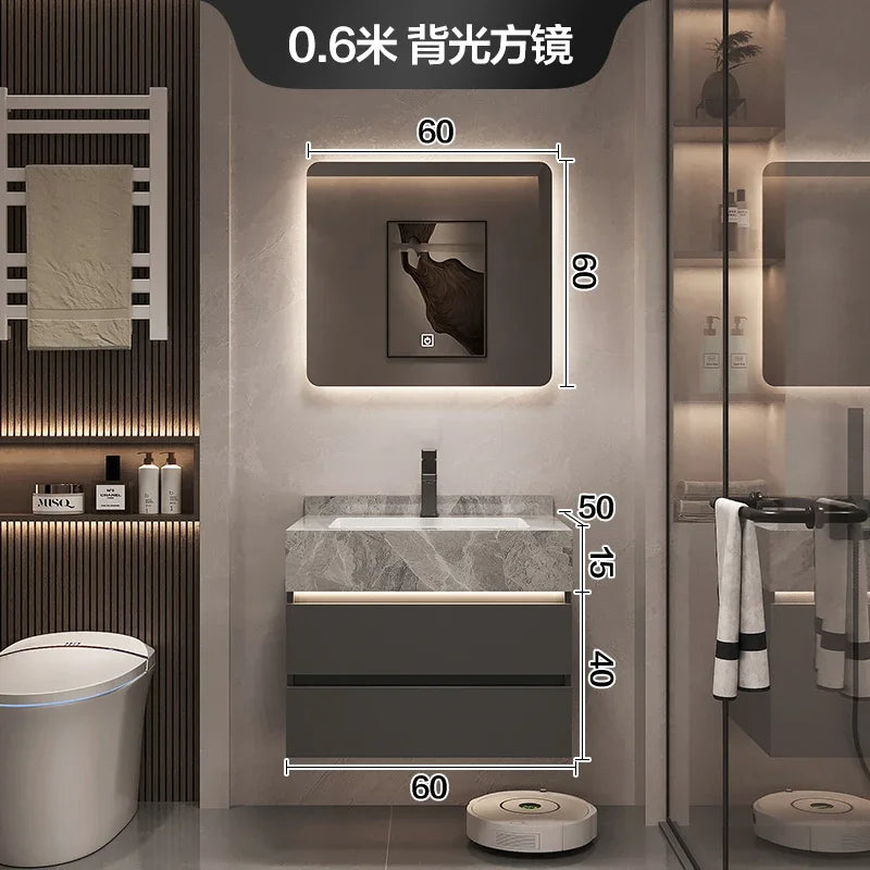 Bathroom Vanity Cabinet, Sink, Organizer Storage, Mirror