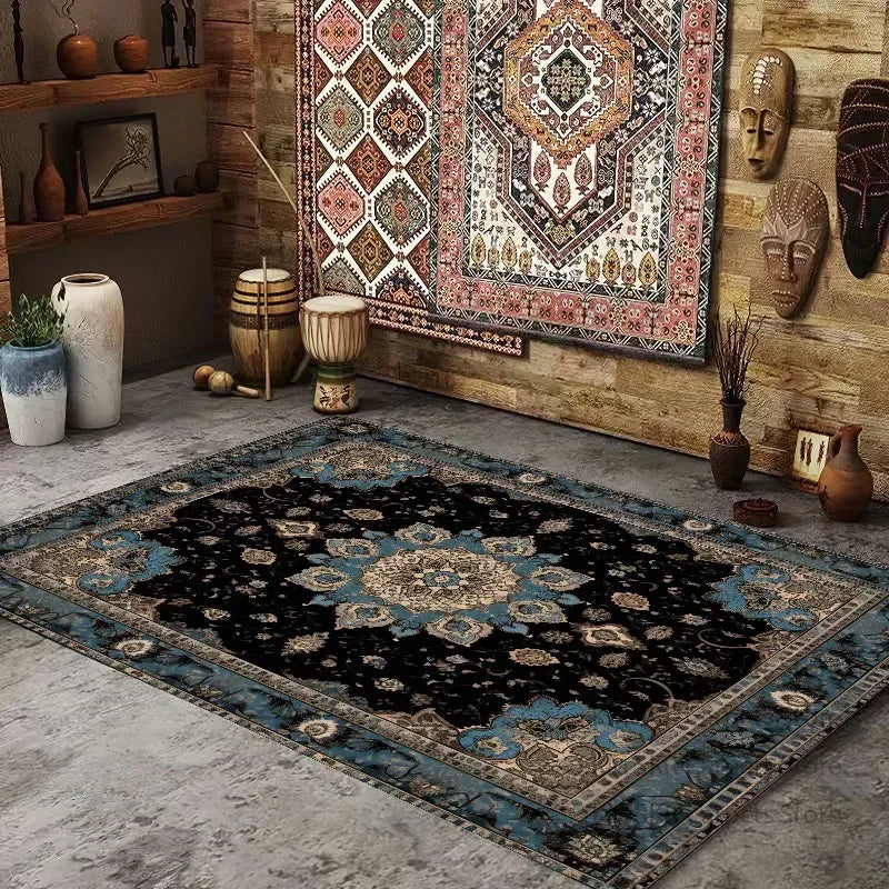 Persian American Retro Carpet, Ethnic Style