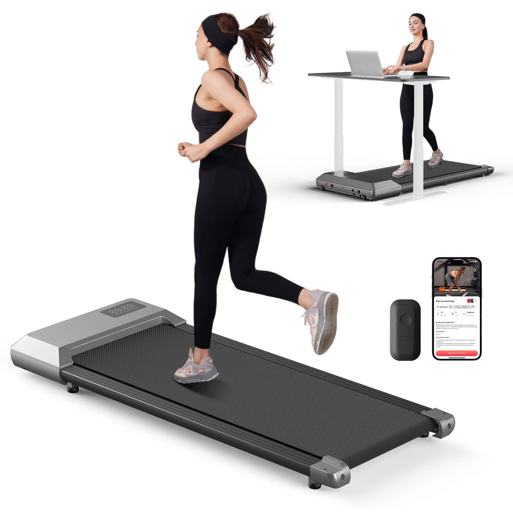 2.5HP Treadmill & Walking Pad, LCD Digital Data Display, 2in1 Walking Running Fitness Exercise Machine
