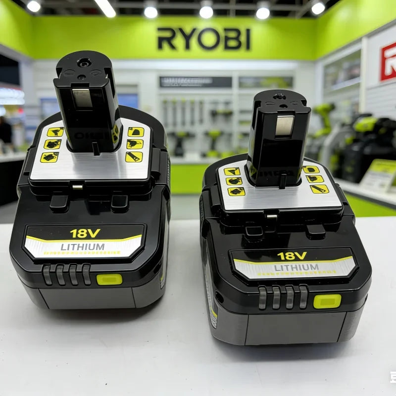 RYOBI 18V ONE+ 6.0Ah 8.0Ah Premium Lithium Rechargeable Battery, 2026 New Upgrade Shockproof Long Endurance Cordless Tool Battery