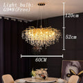 Nordic Luxury Gold LED Crystal Chandelier