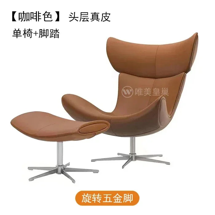 Comfortable Ergonomic Modern Leather Nordic Sofa Chairs