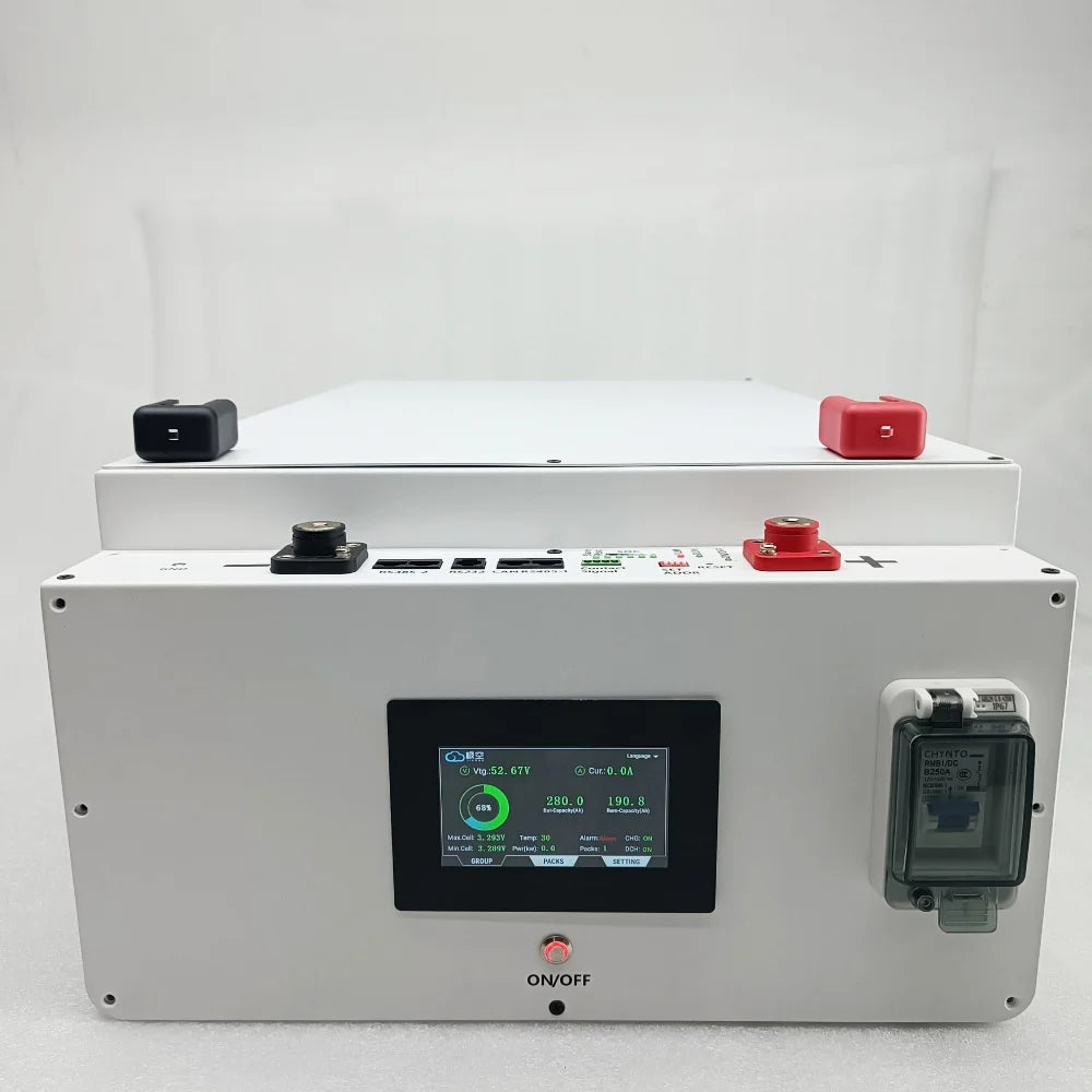 XR12 Lifepo4 Lithium Battery BOX DIY Kit For EVE CATL 280AH 302AH JK Inverter BMS V19 4.3 LCD Solar Home Energy Storage System