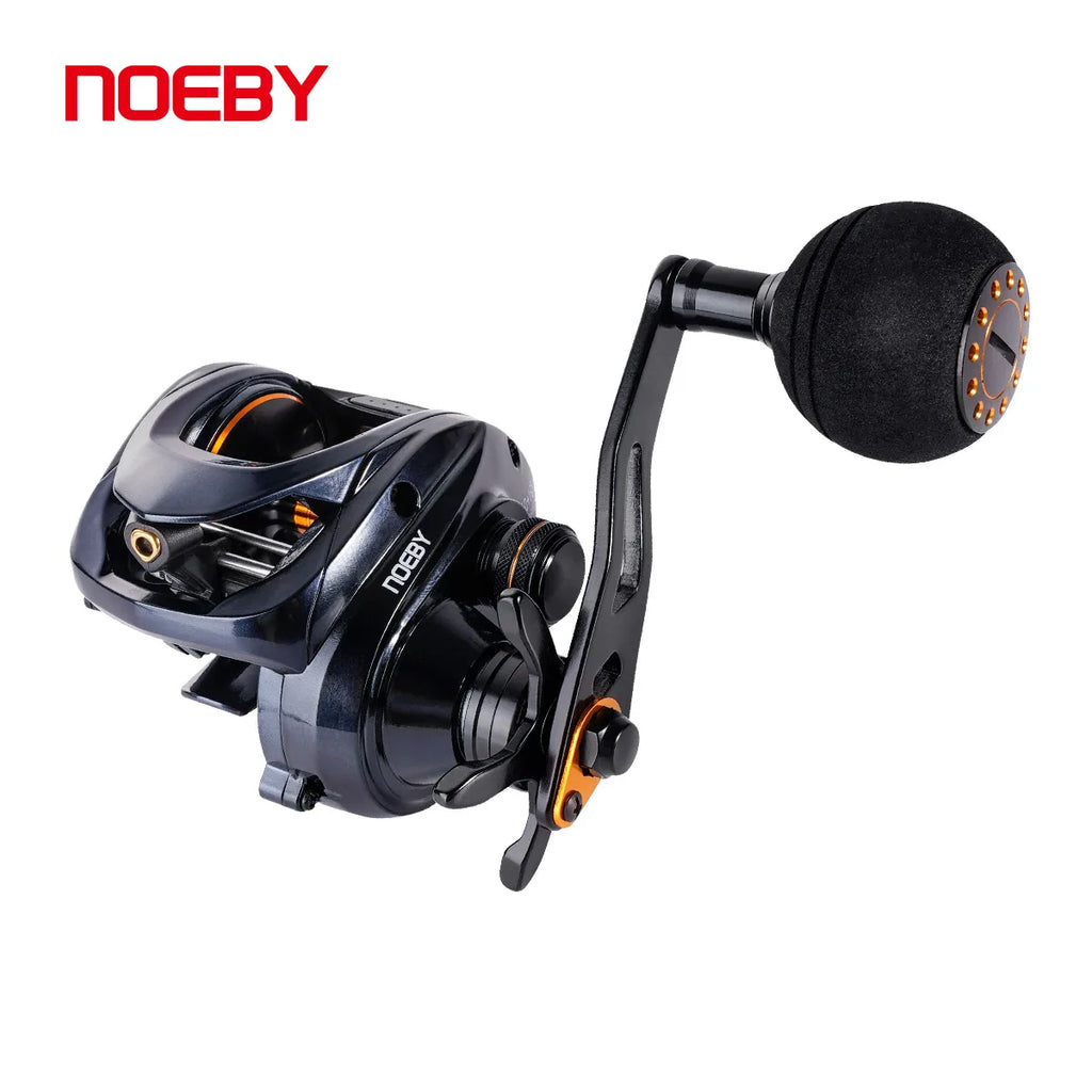 Noeby Inshore Baitcasting Fishing Reel 25kg Max Drag Full Metal Body 6.31 Rear Ratio Big Game Saltwater Fishing Reels