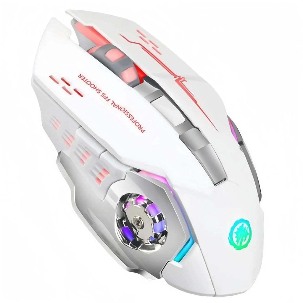 2.4G Wireless Rechargeable Bluetooth RGB Backlit Gaming Mouse