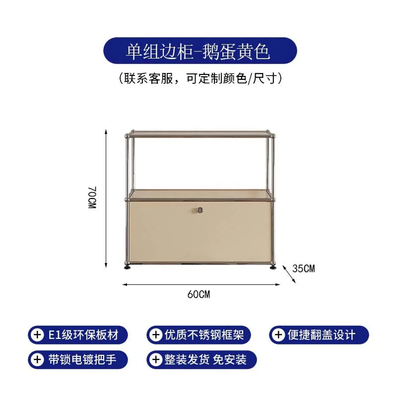 Customizable Modern Module Living Room Cabinet, Combination Sideboard Chest of Drawers