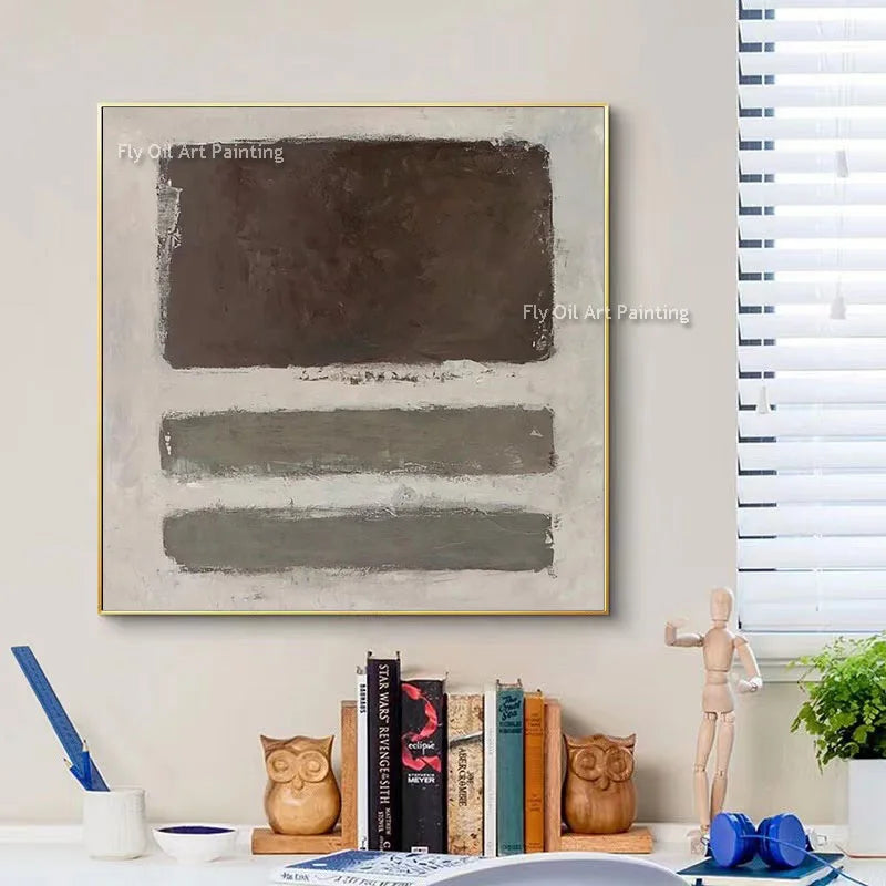 Mark Rothko Yellow Green Blue Purple Oil Painting On Canvas Handmade Expressionism Color Art Large Abstract Wall Art For Decor
