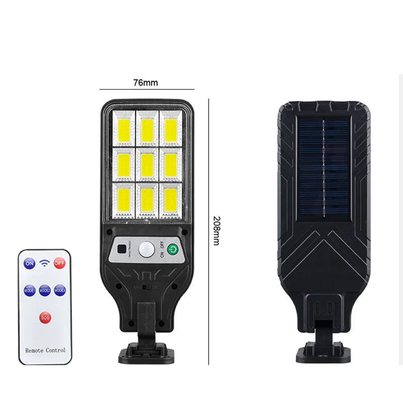 Super Bright 1008 LED Solar Lights Outdoor Street Lamp, 3 modes With Smart Motion Sensor