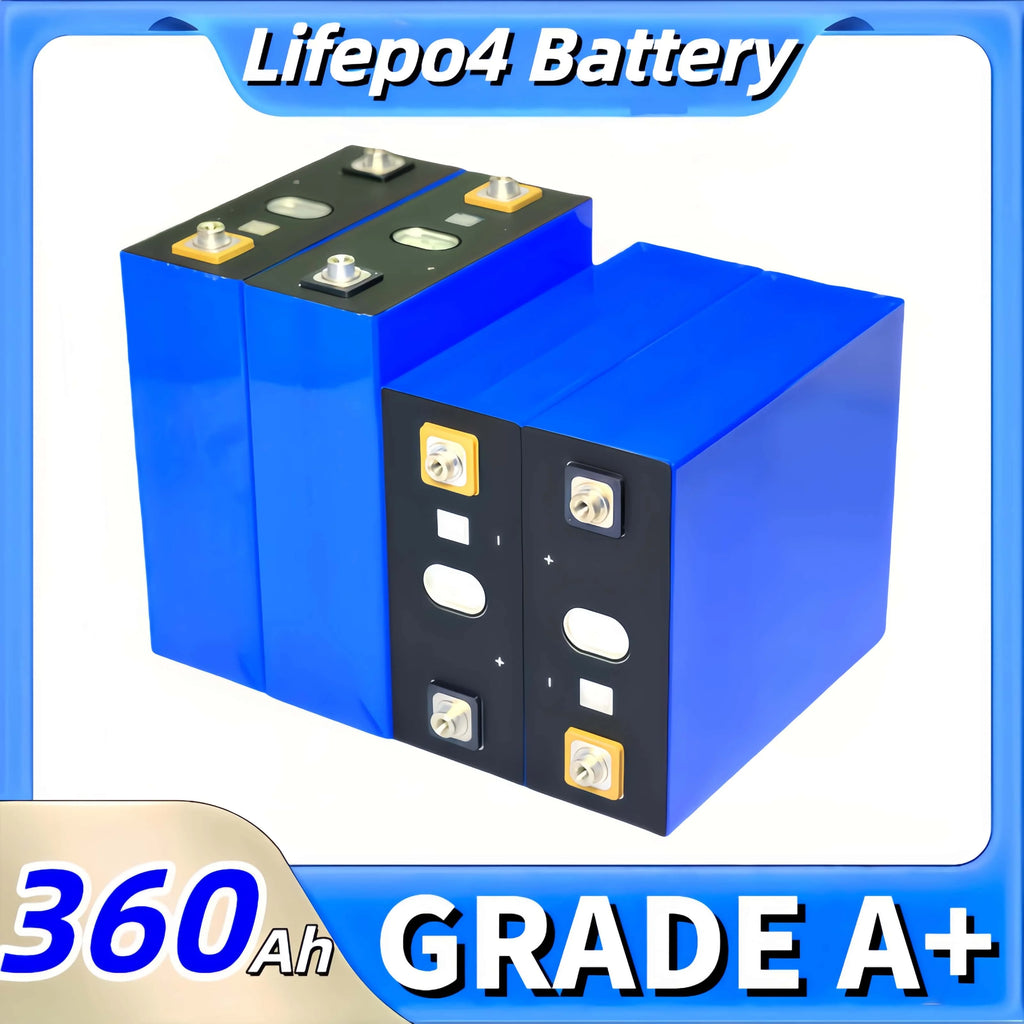 Lifepo4 Battery 3.2V 360AH 340AH 320AH 280AH 100AH for DIY Car Marine Solar Energy Storage 12V 24V 48V Grade A EU US Tax-Free