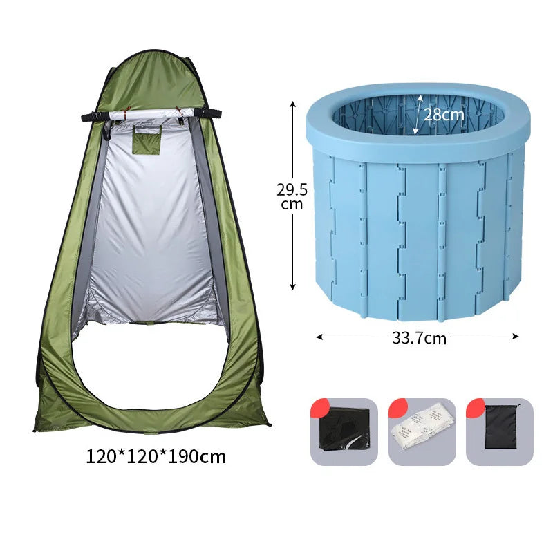 Car Portable Folding Toilet Travel Accessories Emergency Portable Toilet Outdoor Car Portable Toilet