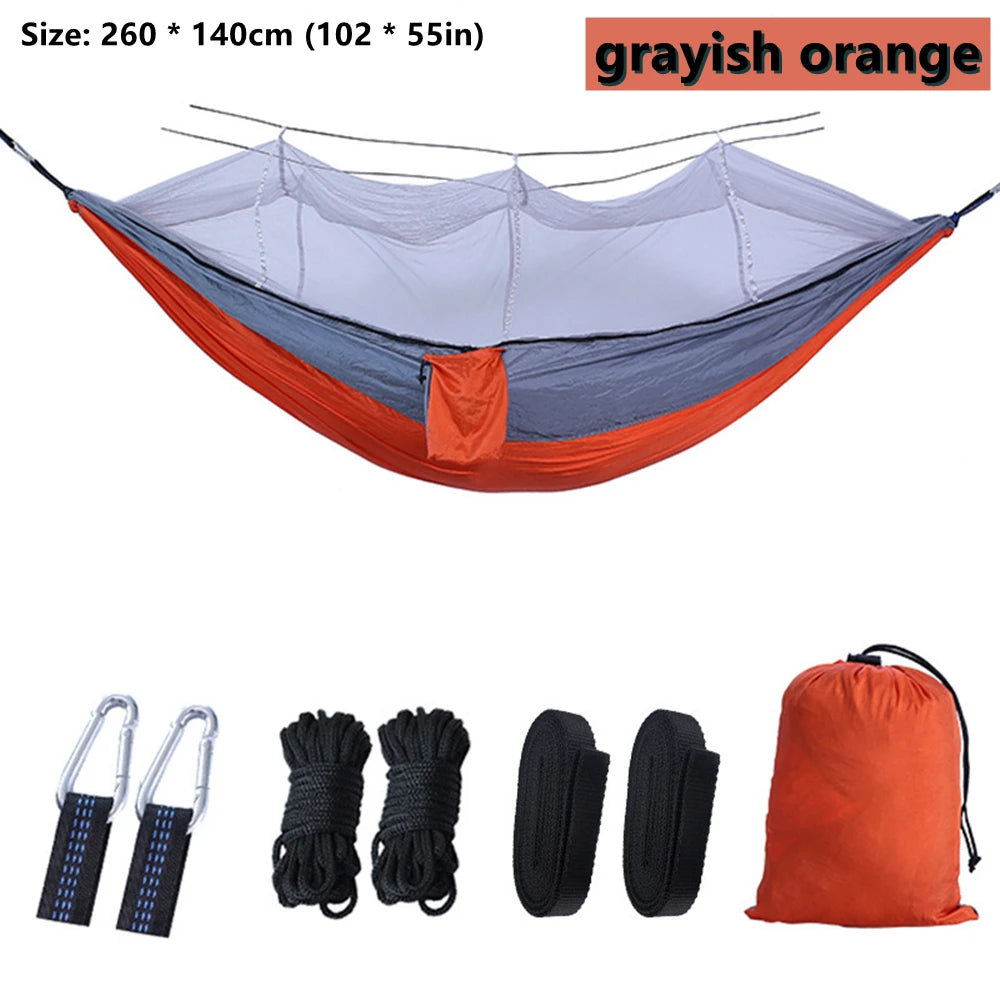 Portable Outdoor Double Mosquito Net Hammocks