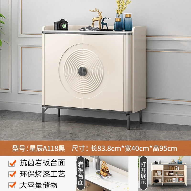 Large European Luxury Living Room Cabinets With Metal Legs, Nordic Modern Szafka Vintage Furniture