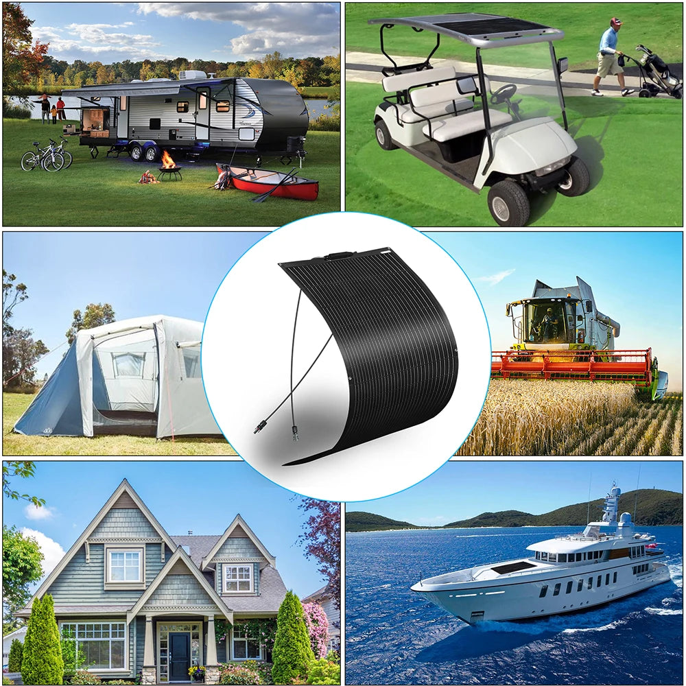 120W - 1200W Flexible Solar Panel Charger Cell 240W 360W 480W 720W