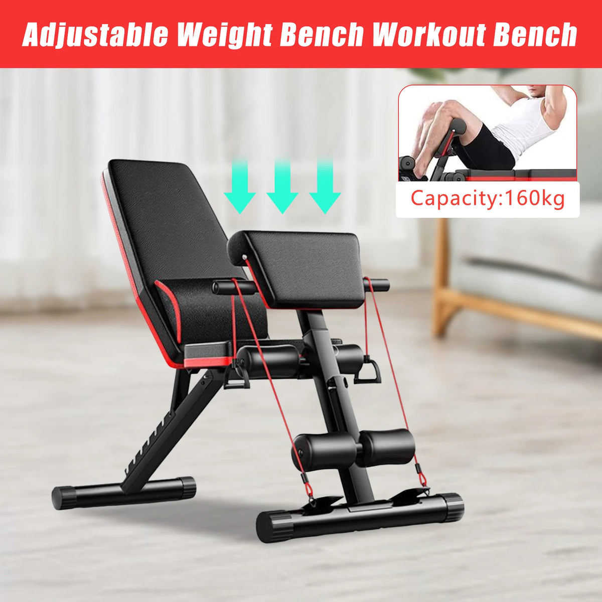 Multifunctional Foldable Weight Bench,