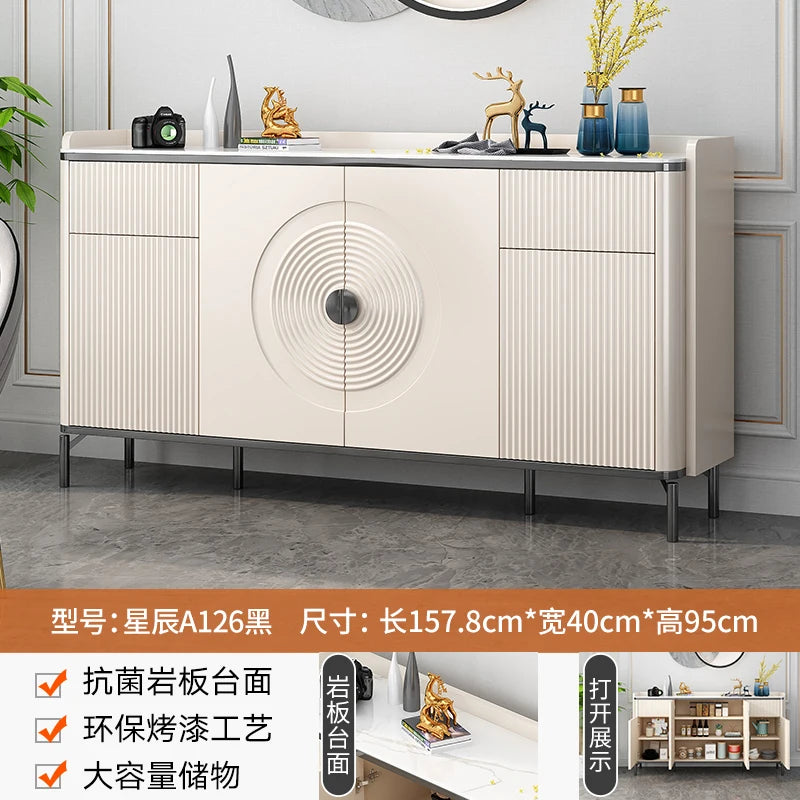 Large European Luxury Living Room Cabinets With Metal Legs, Nordic Modern Szafka Vintage Furniture