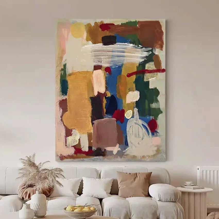 Modern Abstract Texture Acrylic Canvas Paintings, 100% Hand-painted