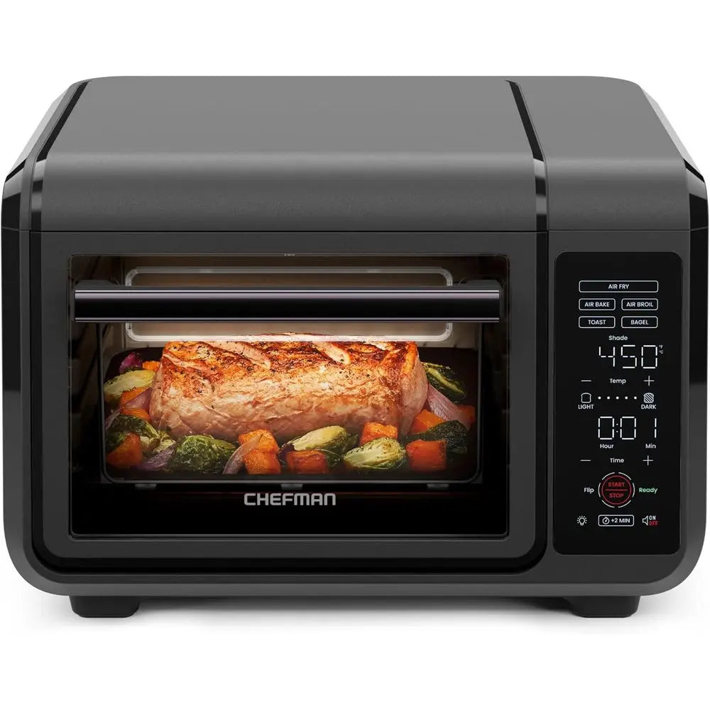 Countertop Oven and 4-Slice Toaster Air Fryer Combo, Bake, Broil, Toast, Bagel, 450°F Max