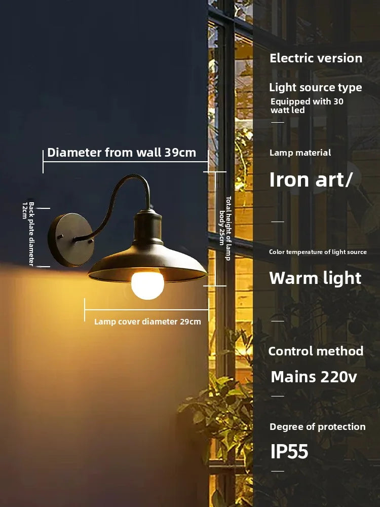 Outdoor Waterproof Solar Energy Exterior Wall Lamp