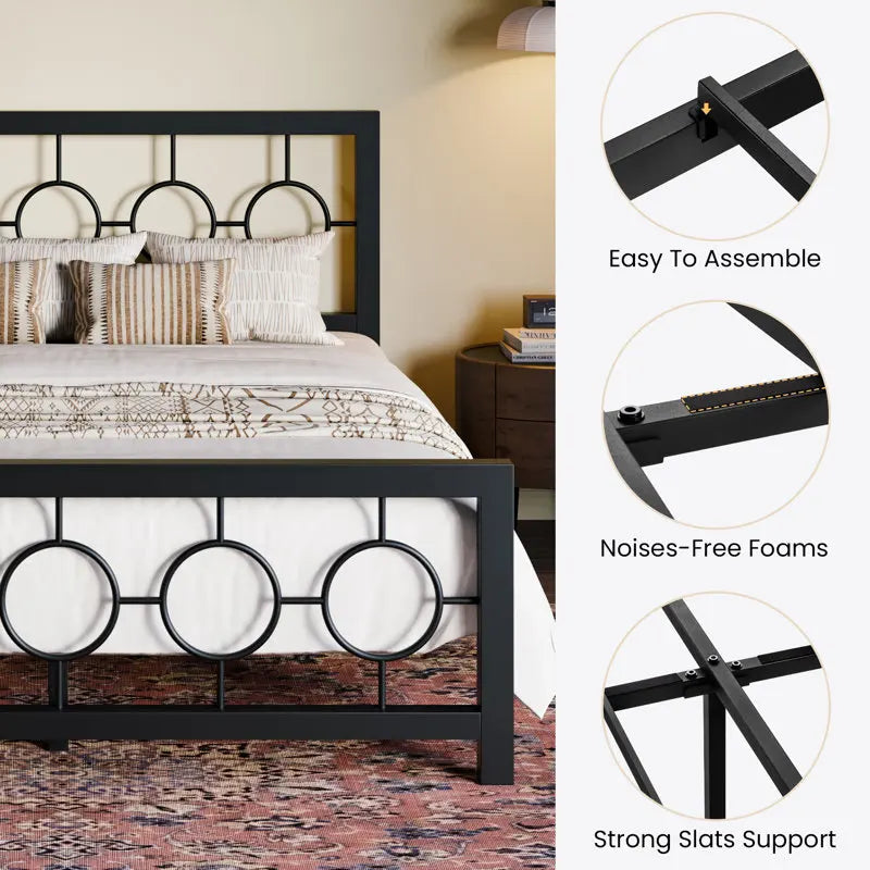 Iron Open-frame Twin to King Size Bed Frames