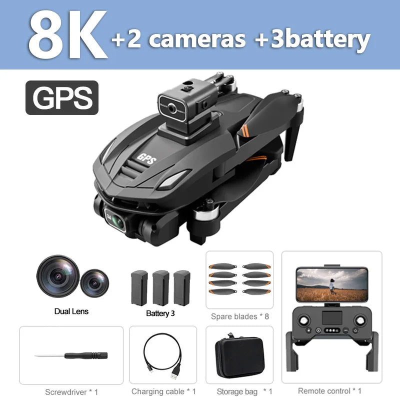 Original Drone, GPS RC 8K Professional HD Aerial Photography Laser obstacle avoidance Quadcopter Aircraft