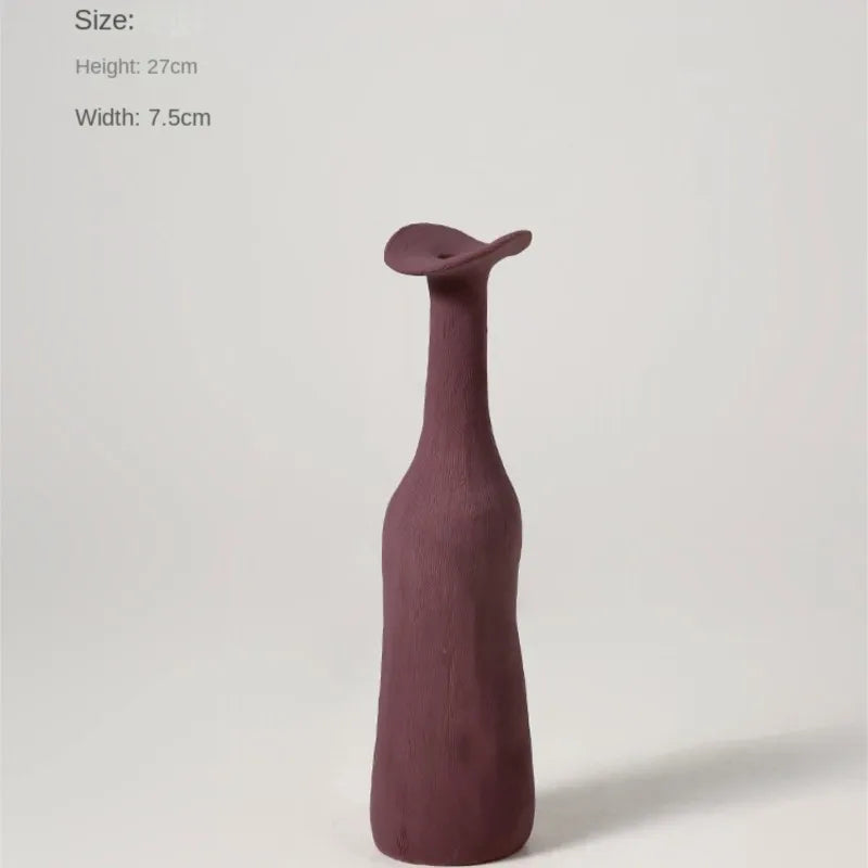 Nordic Style Small Vase, Ceramic High-End Ornament