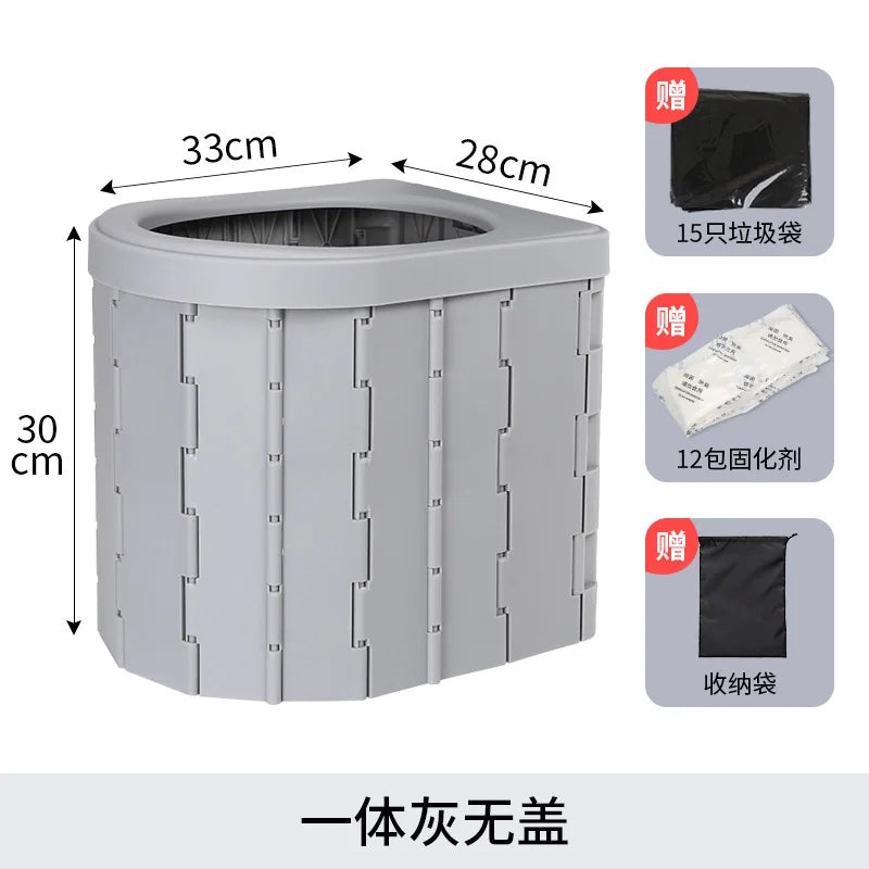Car Portable Folding Toilet Travel Accessories Emergency Portable Toilet Outdoor Car Portable Toilet