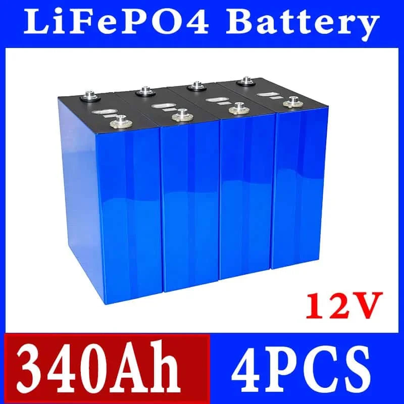 Lifepo4 Battery 3.2V 360AH 340AH 320AH 280AH 100AH for DIY Car Marine Solar Energy Storage 12V 24V 48V Grade A EU US Tax-Free