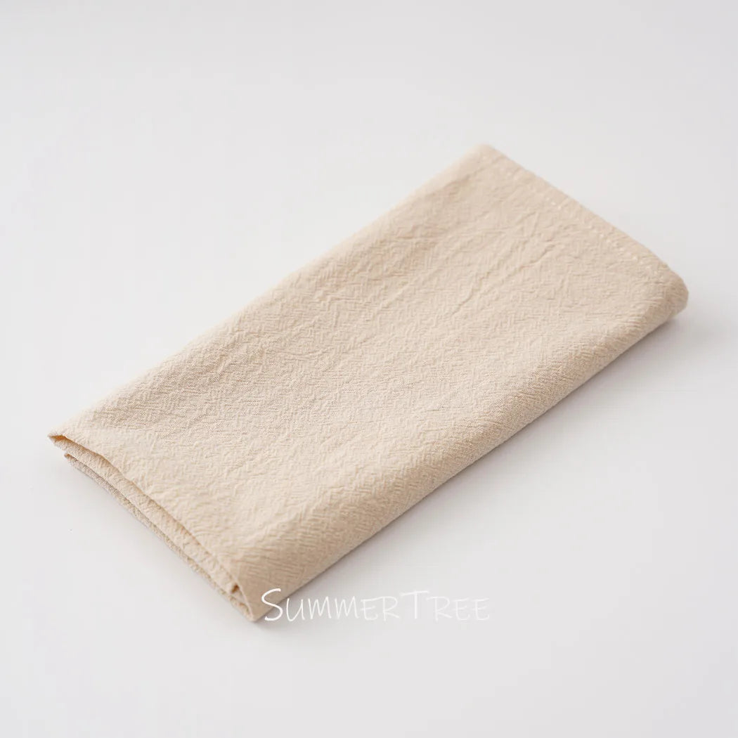 24 Pack 40cm X 40cm Cloth Napkins Washable Reusable Bulk Plain Cotton Napkin for Home Wedding Party Dining Table Decorations