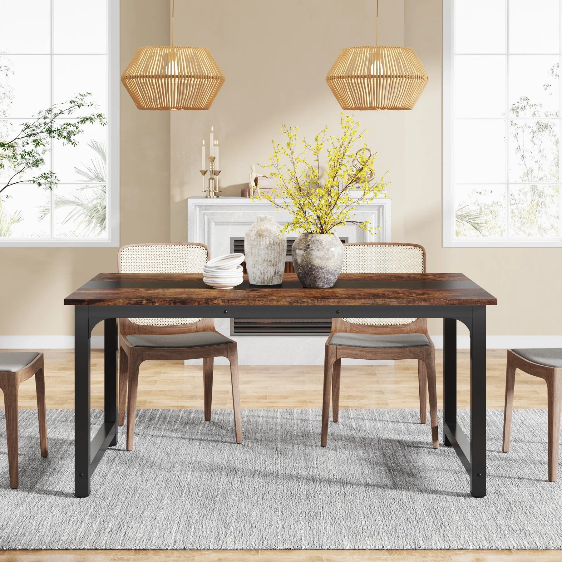 Tribesigns 63"x31.5" Dining Table, I