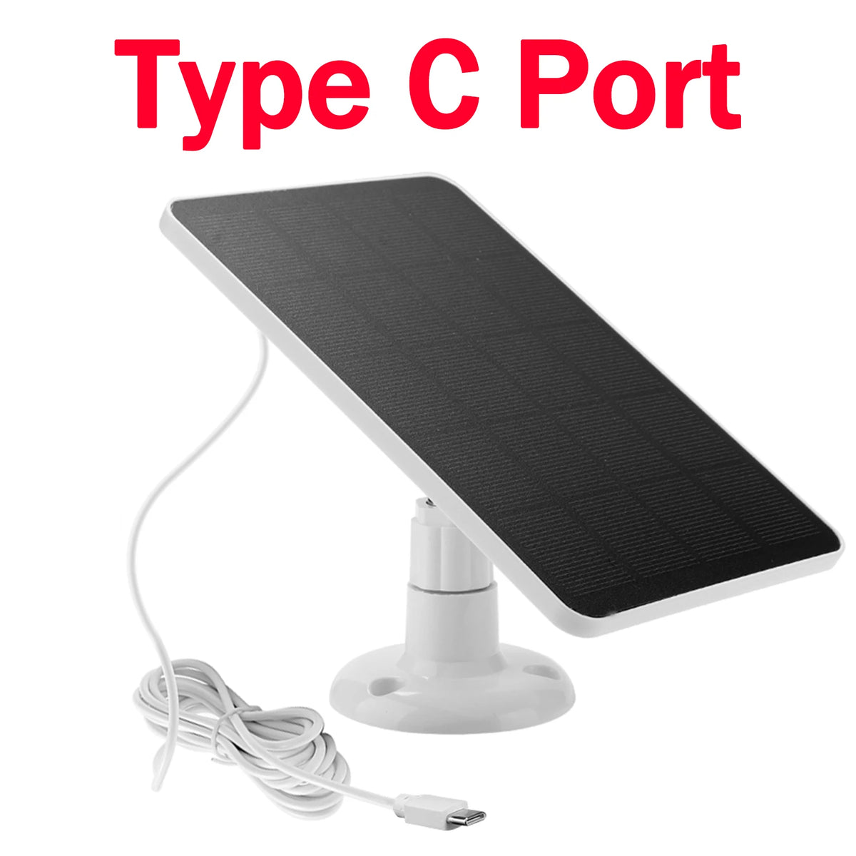 10W 5V Solar Panel Micro USB+Type-C 2in1 Outdoor Solar Cells Charger Solar Panels
