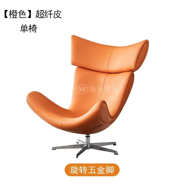 Comfortable Ergonomic Modern Leather Nordic Sofa Chairs