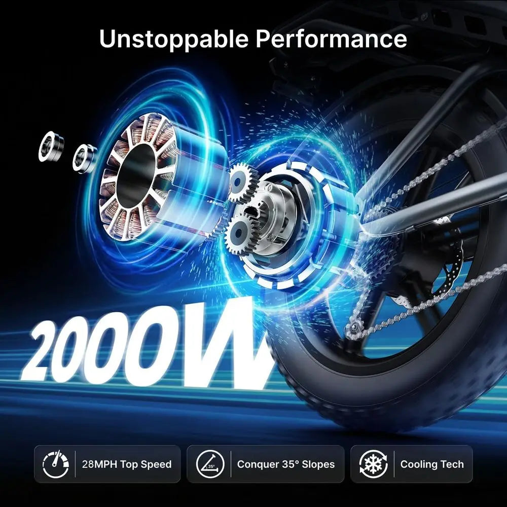 High-Performance 28MPH Electric Dirt Bike, 48V 20AH/35AH/60AH Battery, 70-160 Mile Range, Dual Suspension E-Bike