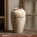 Wabi Sabi Style Ceramic Vase, Decorative Unique Speckled Texture Flower Pot