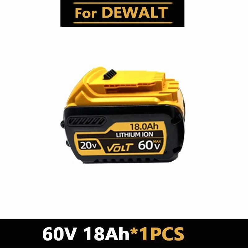 for DEWALT 60V 18Ah Power Tool Battery 120W High Power DCB609 DCB206 20V 18.0Ah Lithium Ion Battery DCB606 60V 12Ah Batteries